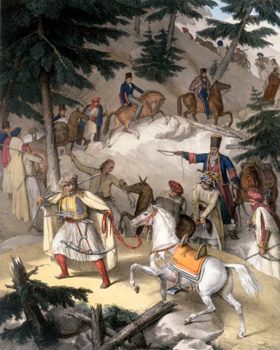 Le Pinde - Plate XI, engraved by Lemercier from 